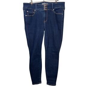 Torrid Super Soft Skinny Jeggings Jeans Womens 12S Blue High Rise Dark Wash